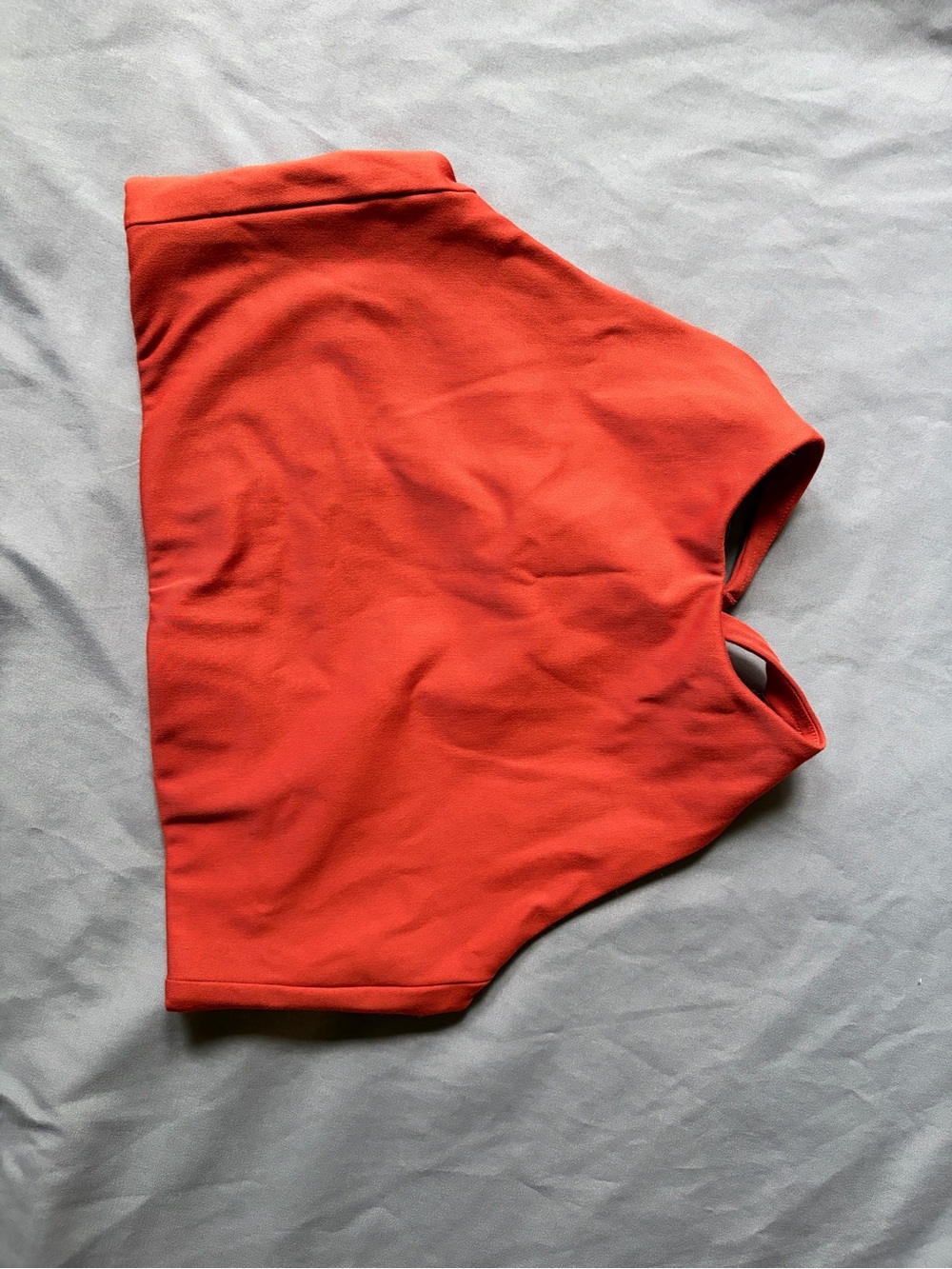 girlfriend collective Orange high neck sports bra